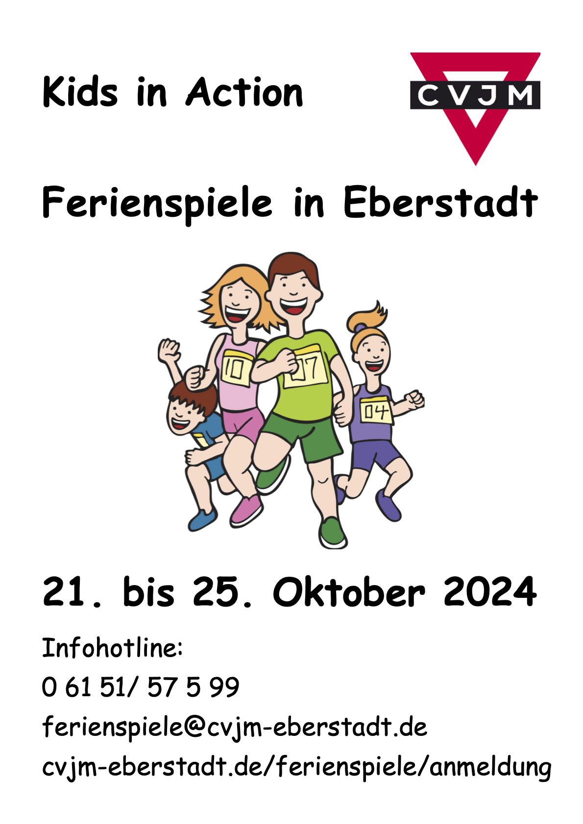 Kids in Action Ferienspiele in Eberstadt 21. bis 25. Oktober 2024